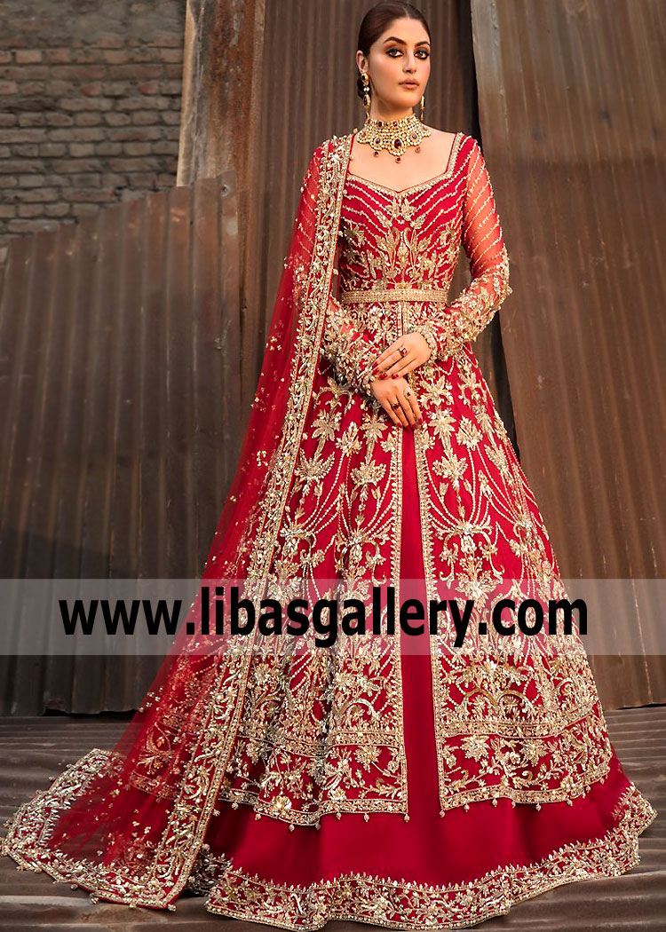 Crimson Glory Siline Red Wedding Dress
