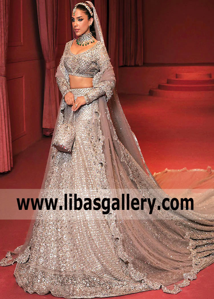 Desert Sand Wedelia Bridal Lehenga Choli