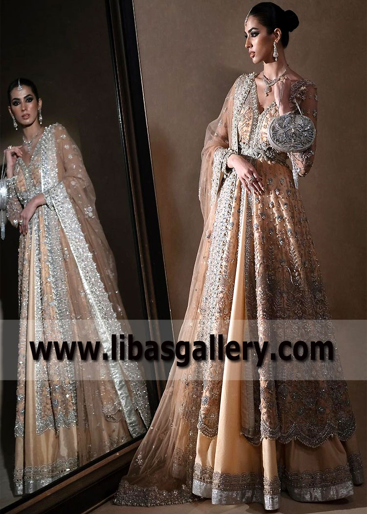 Deep Champagne Asteria Bridal Anarkali