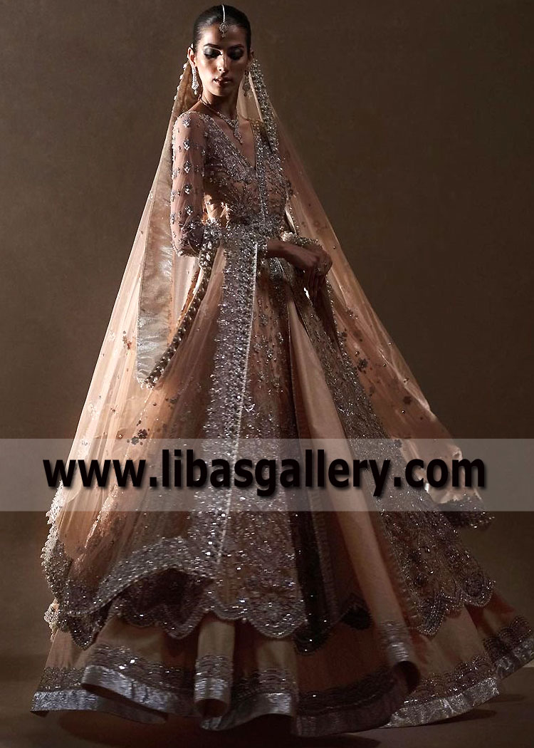 Deep Champagne Asteria Bridal Anarkali