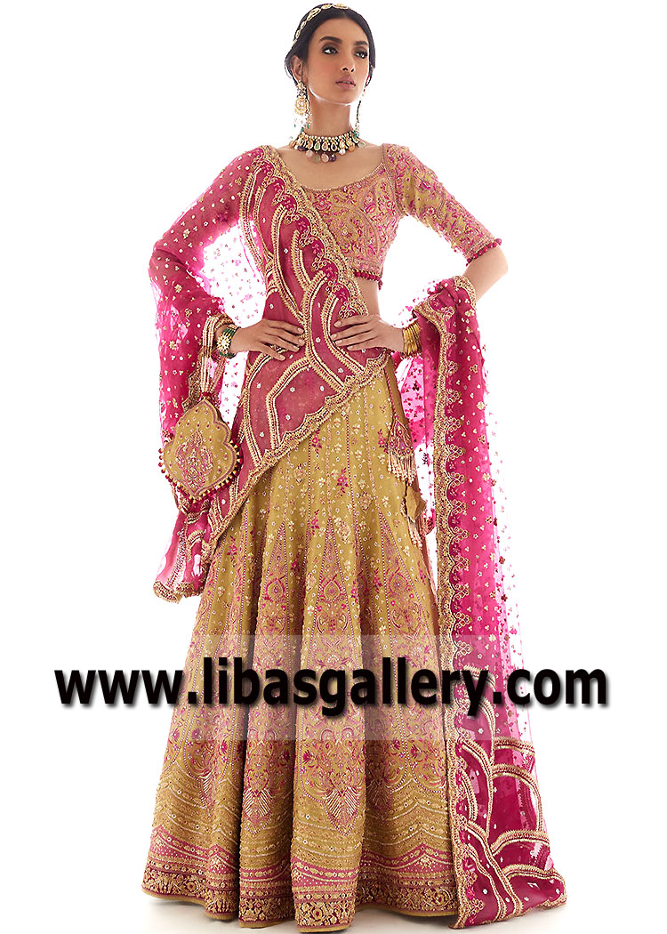 Goldenrod Razzmatazz Lilia Lehenga Choli