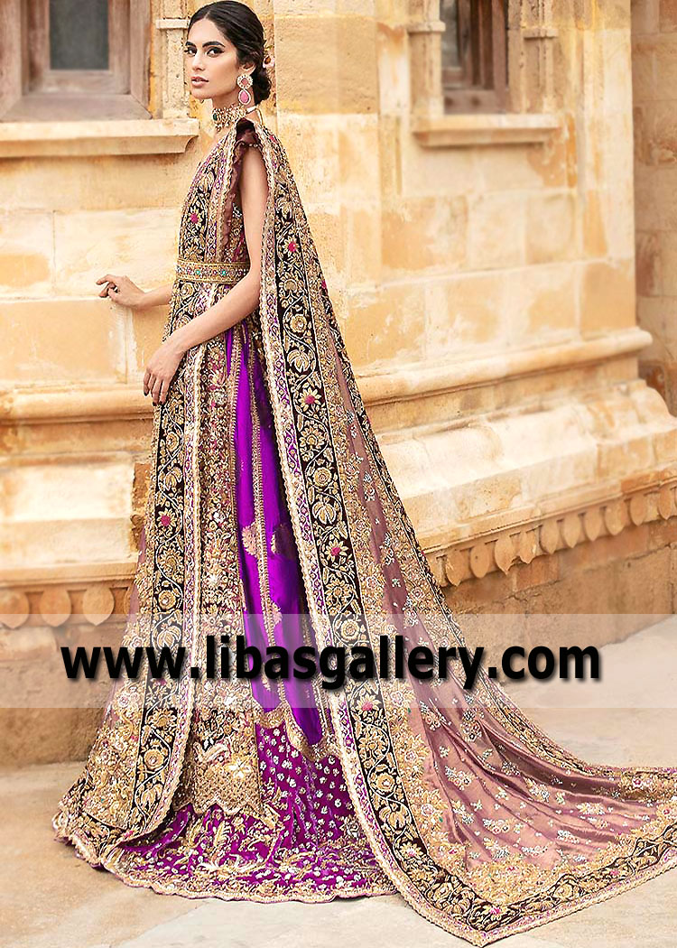 Twilight Lavender Bridal Lehenga Dress for Big Day