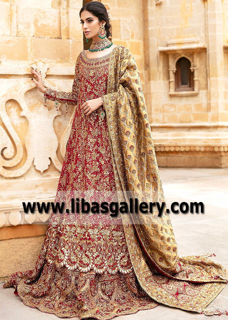 Ruby Red Albiorix Wedding Dress
