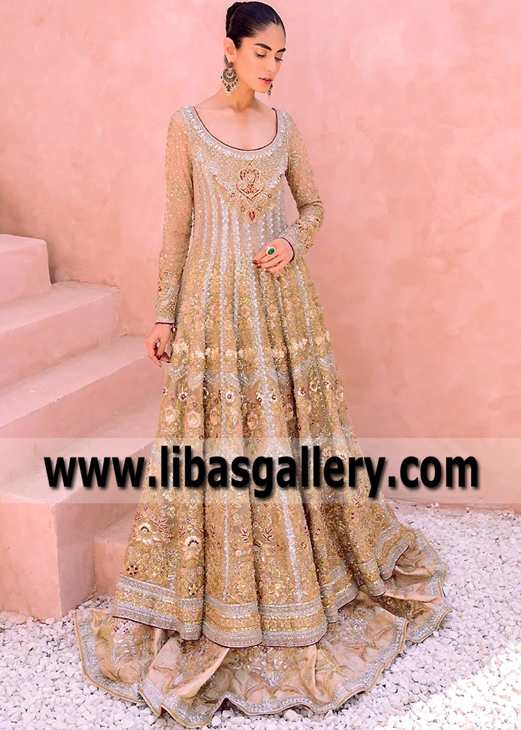 Sunset Carmine Florence Wedding Gown Lehenga