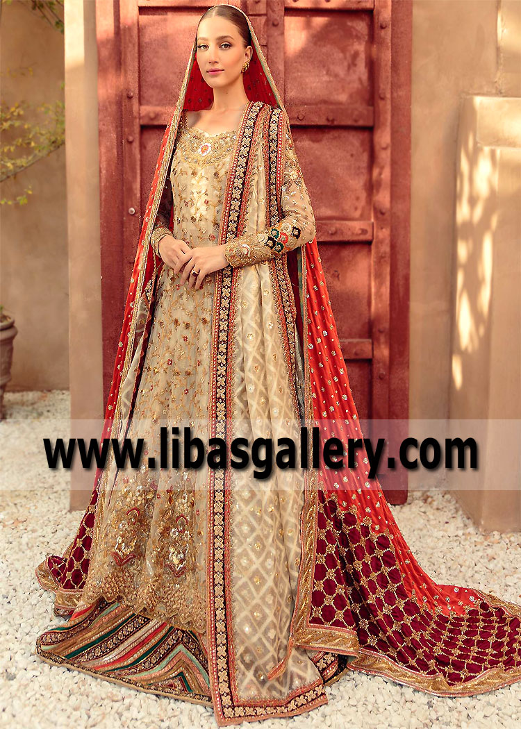Dutch White Julia Wedding Lehenga