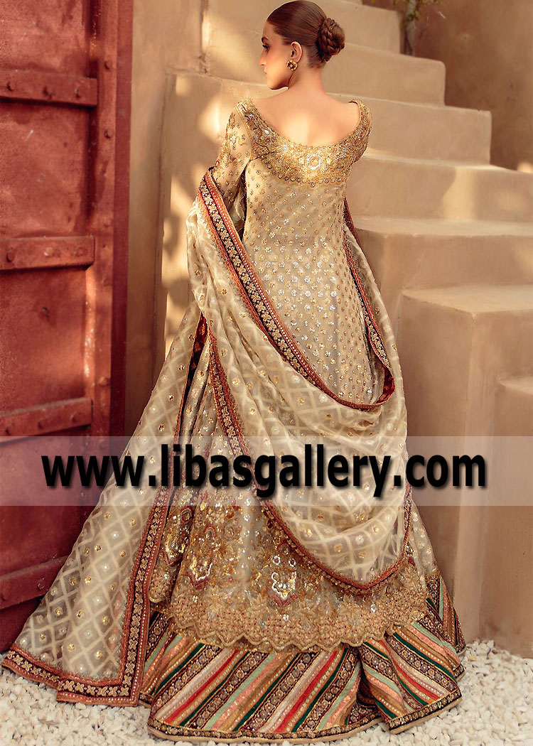 Dutch White Julia Wedding Lehenga