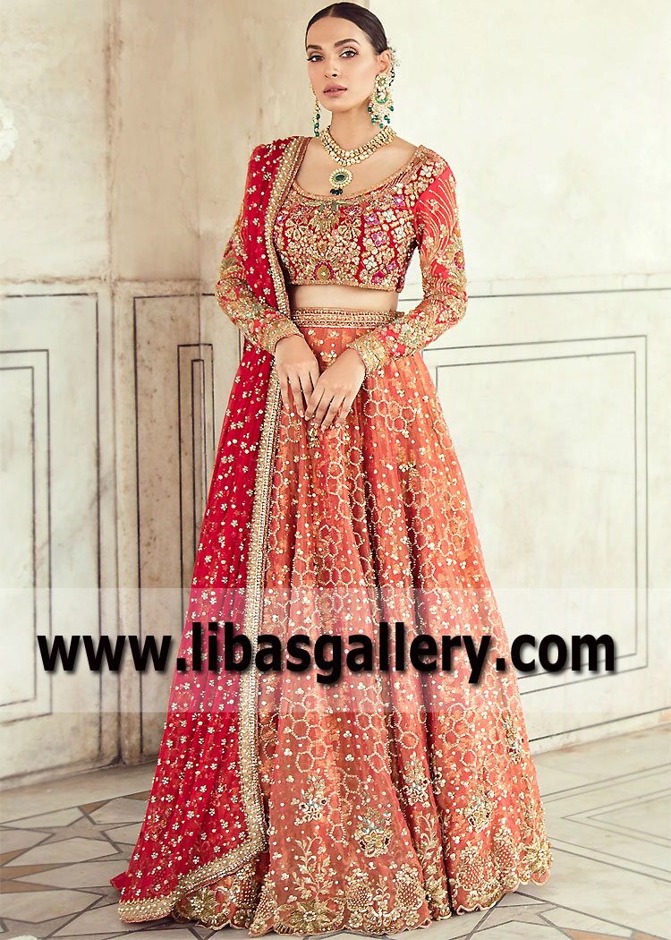 Scarlet Dutch Carnival Dahlia Lehenga Choli