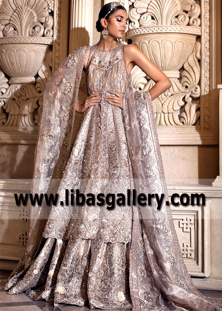 Sparkling Lavender Queen Of The Alps Bridal Lehenga