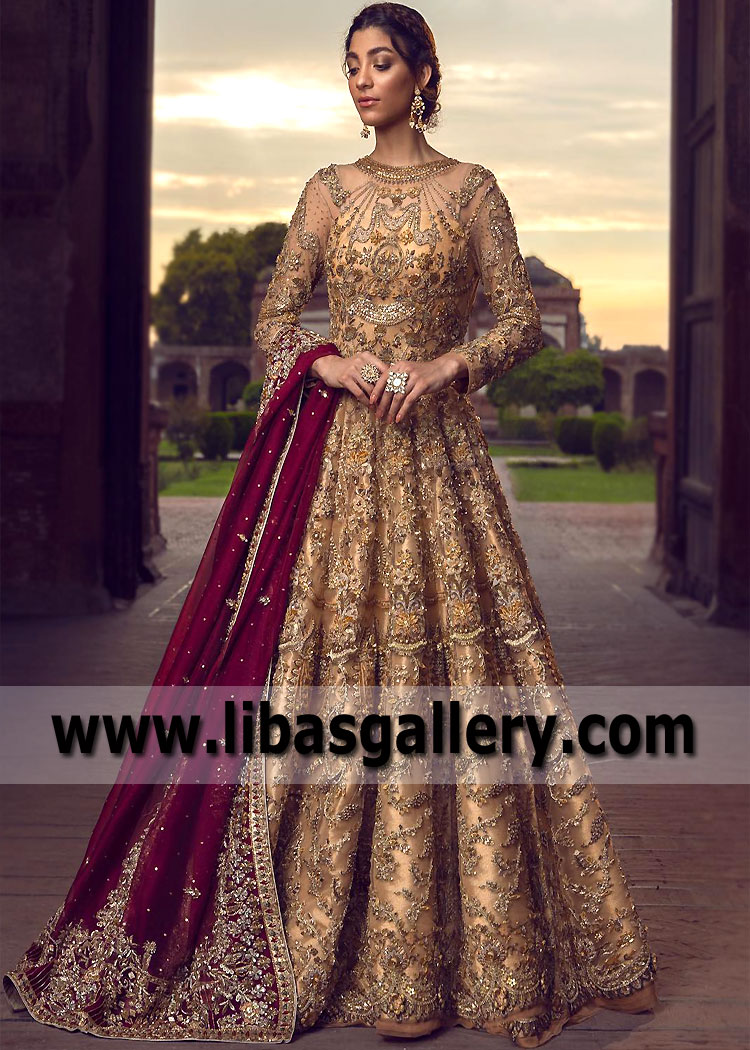 Old Gold Downham Royal Wedding Gown