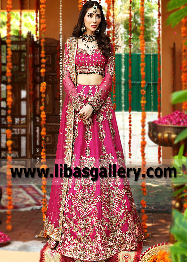 Telemagenta Rhodolite Lehenga Choli