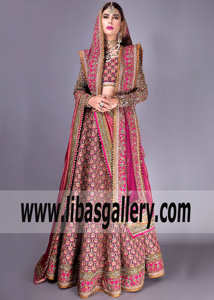 Royal Maroon Vairao Lehenga