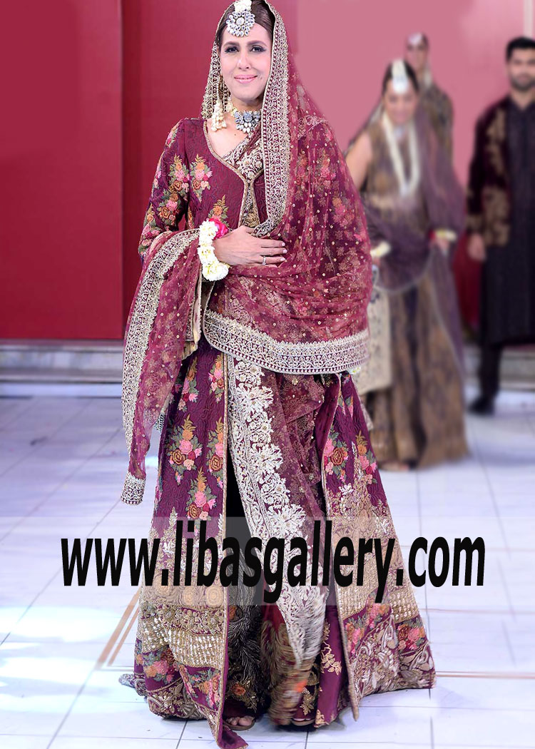 HSY Bridal Fall 2019 Fashion Show - Latest Angrakha Style Dresses Newcastle London UK Angrakha Dresses