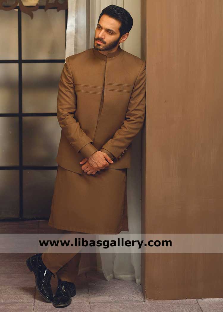 brown waistcoat for men with matching kurta shalwar, waistcoat styles, Pakistani waistcoat Germany France UK USA Australia Canada brown waistcoat for men with matching kurta shalwar, waistcoat styles, Pakistani waistcoat Germany France UK USA Australia Canada