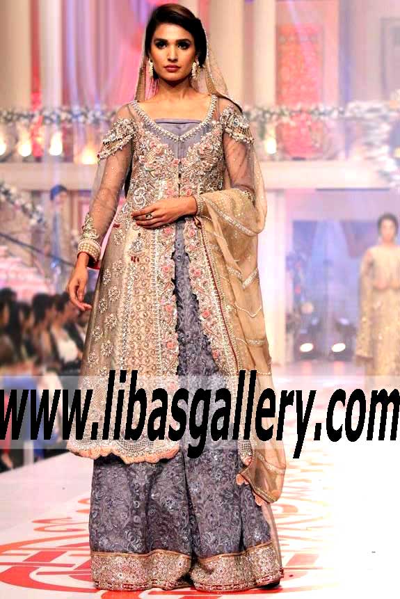 Bridal Wear 2015 Exquisite Bridal Wear Lehenga and Heavy Dupatta