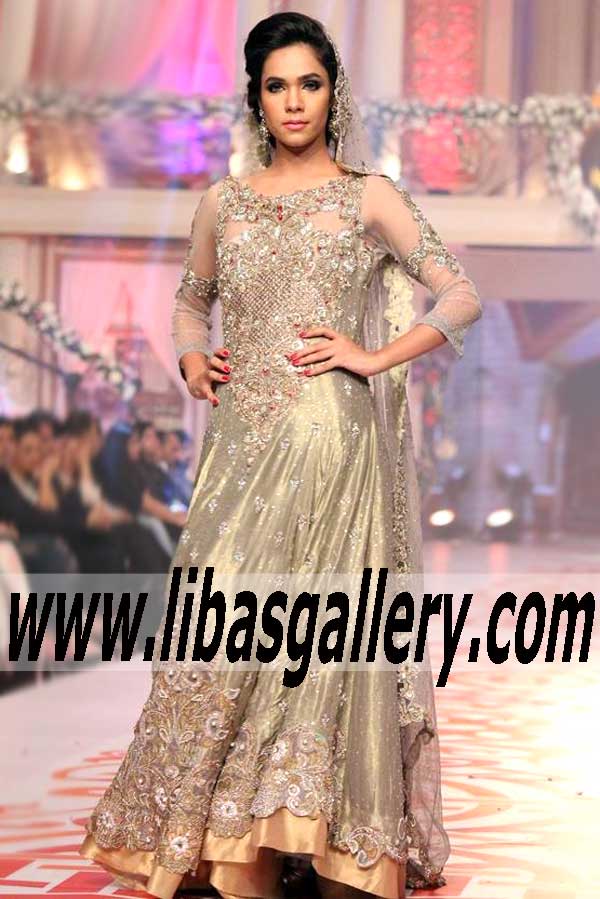 Bridal Wear 2015 FLOOR LENGTH Luxurious Wedding Dress for Next Major Events