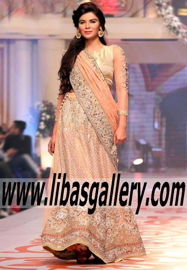 Bridal Wear 2015 Fabulous Bridal Sharara Dress for Valima and Reception