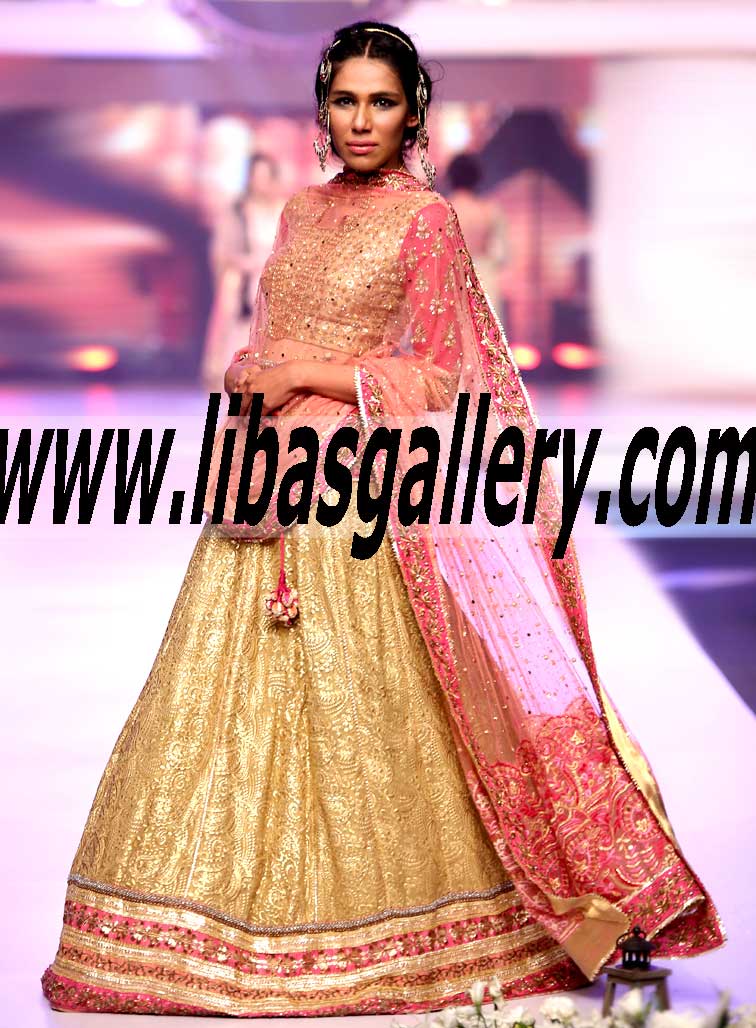 Bridal Wear 2015 Glamorous Special Occasion Dress with Georgeous Lehenga