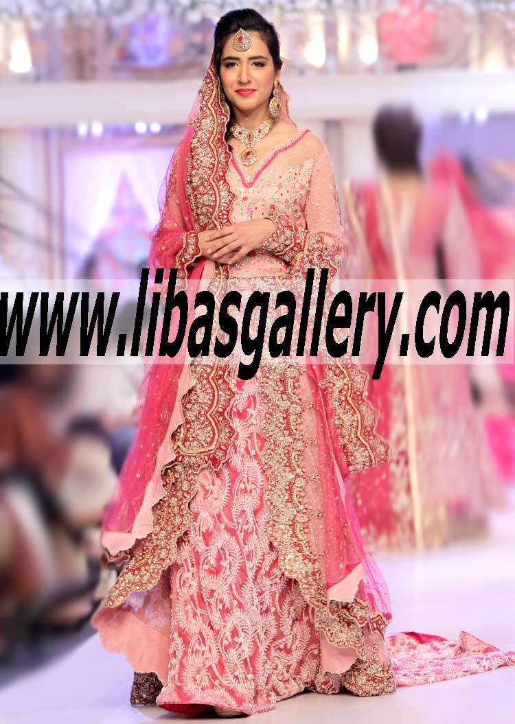 Bridal Wear 2015 Miraculous Bridal Lehenga for Reception and Walima