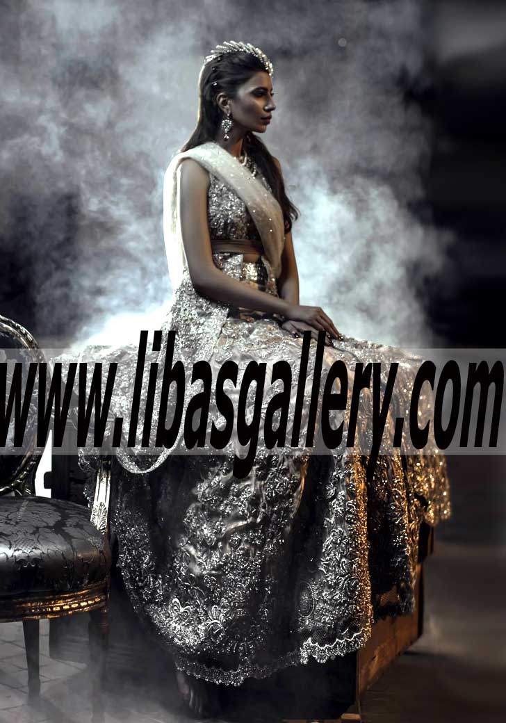 Buy Unique and Heart Catching Wedding Bridal Dress with Gorgeous Lehenga
