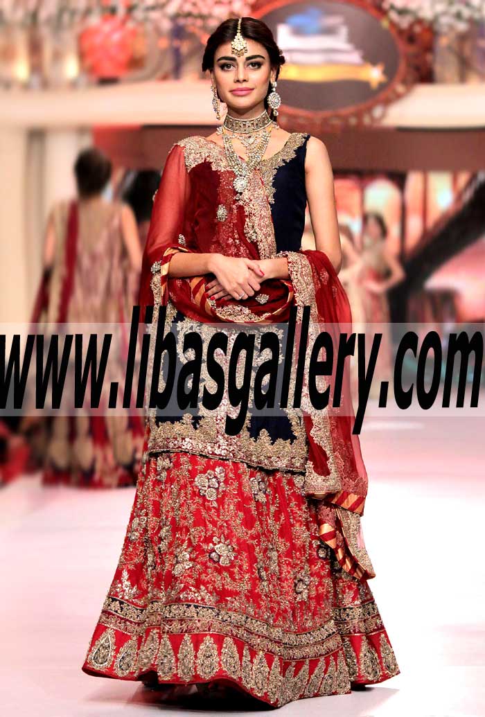 HSY New Arrivals Bridal Wear Lehenga | New Arrivals Pakistani Bridal Dresses | New Arrivals Designer HSY Bridal Dress New Arrivals Gharara New Arrivals Sharara New Arrivals UK, USA, Canada, Australia