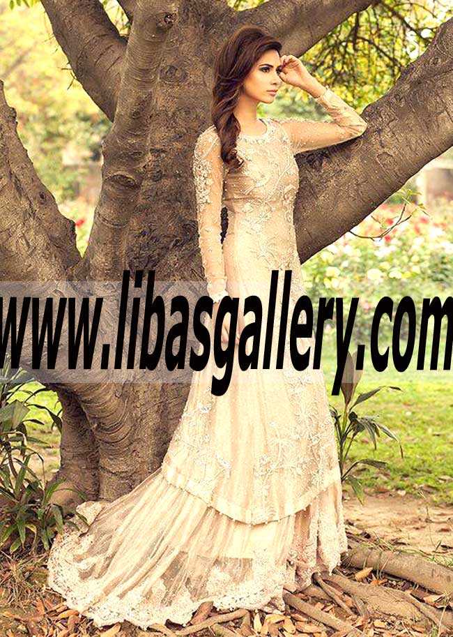 Prodigious Anarkali Dress for Wedding Events and Newlywed
