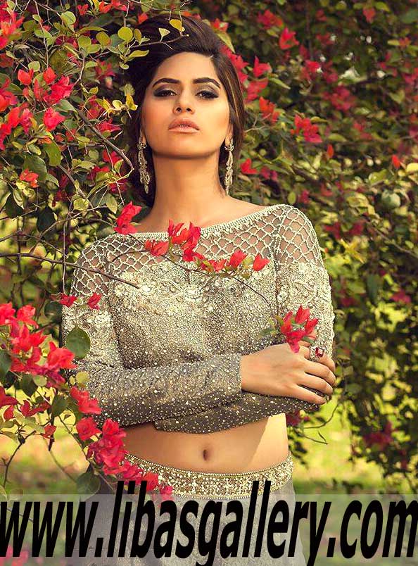Lavishing Chilo Dress in Trolley Grey color with Stylish Lehenga for Special Occasion