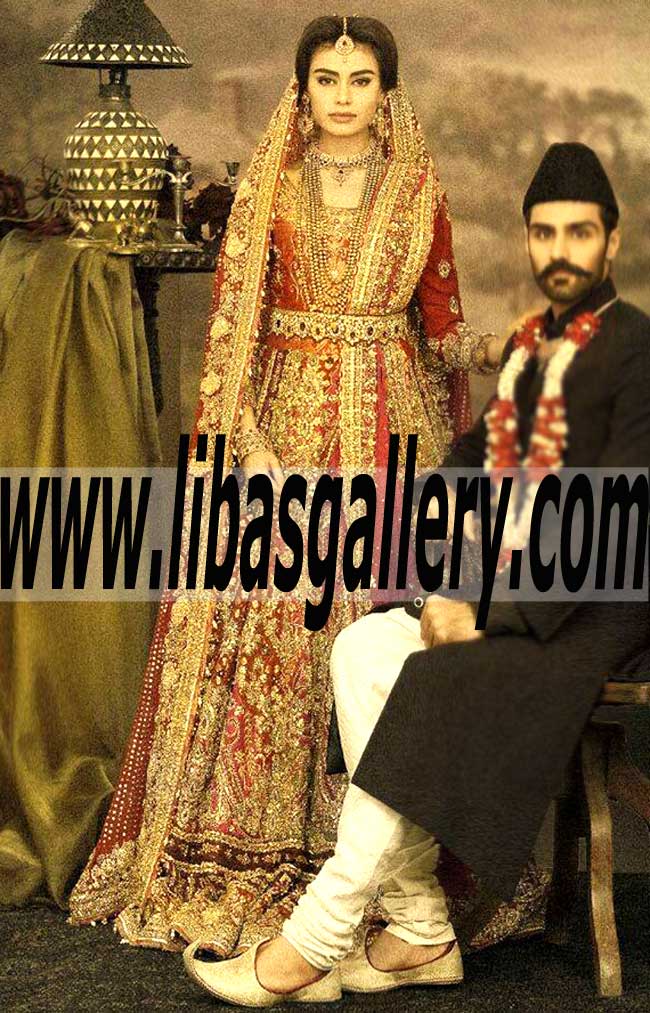 2016 Fahad Hussayn Bridal Sharara Dresses Baltimore Maryland USA Fahad Hussayn Sharara Dresses Fahad Hussayn latest Bridal Sharara
