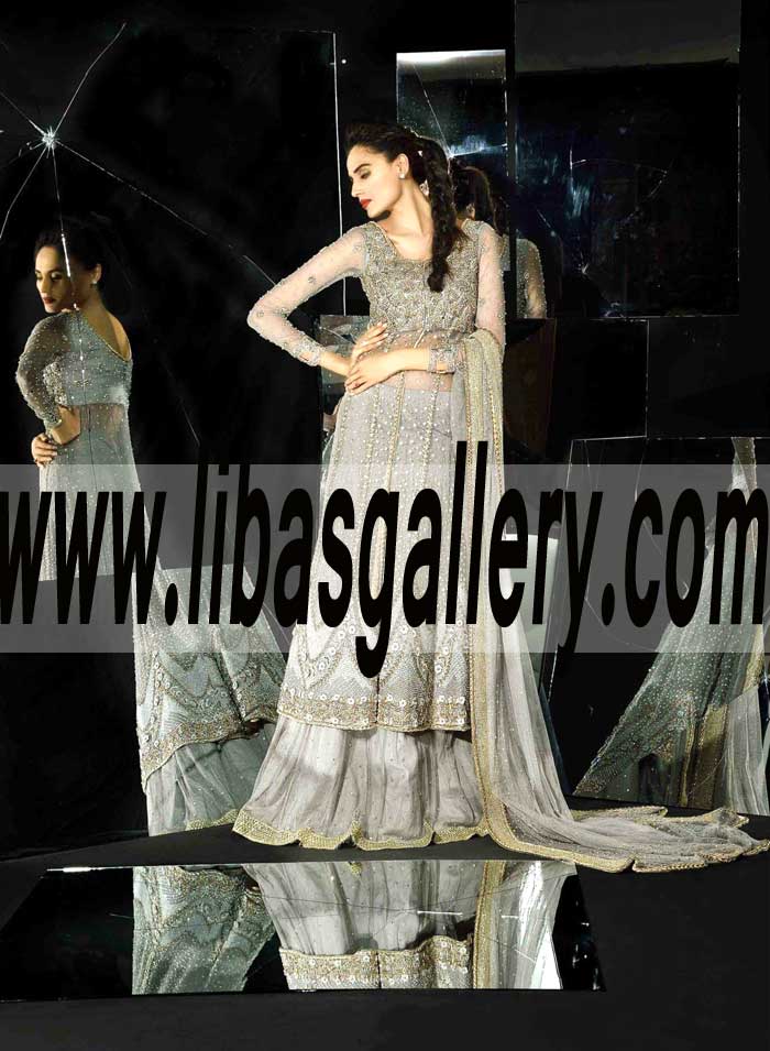 Pakistani Designer MAHGUL Bridal Sharara Dammam Saudi Arabia MAHGUL Bridal Sharara Pakistan Sharara for Special Occasions