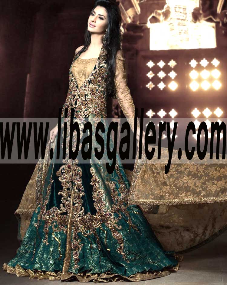 Designer Nilofer Shahid Bridal Dresses, Nilofer Couture Meeras Bridal Lenghas, Nilofer Couture Bridal Gown, Nilofer Shahid Designer Occasions online shop Newport News Virginia VA US