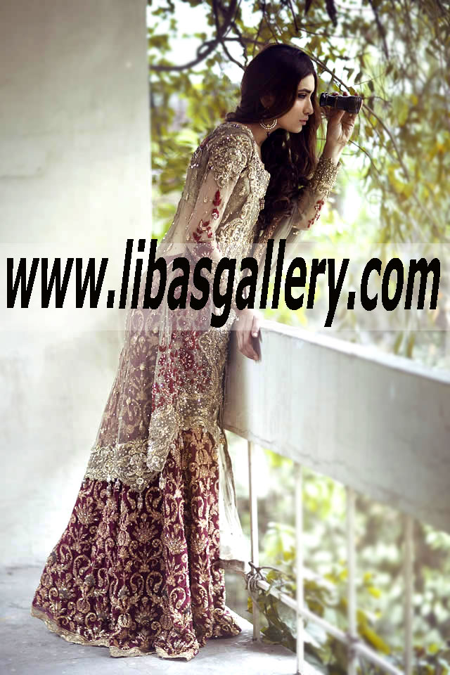 Bridal Wear 2015 Traditional Bridal Dress with Heavy Embellishments