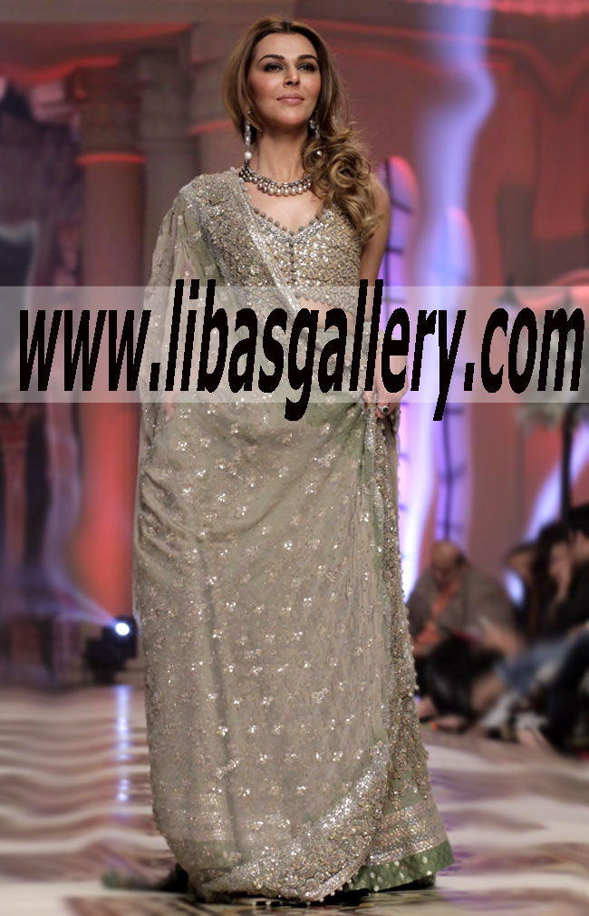 Bridal Wear 2015 Heavy emebllished bridal lehenga dress for women