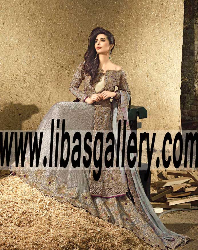 Glamorous Banarasi Bridal Lehenga Dress for Valima and Reception