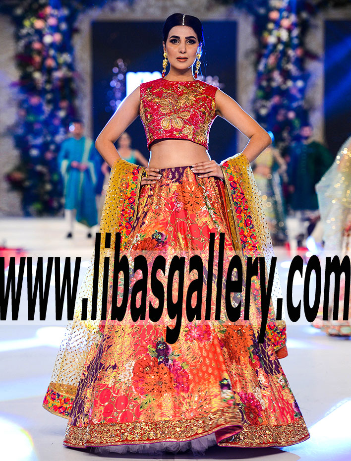 NEW Splendid LEHENGA Dress for Reception and Walima Ceremony exclusively at libasgallery NEW LIMITED EDITION