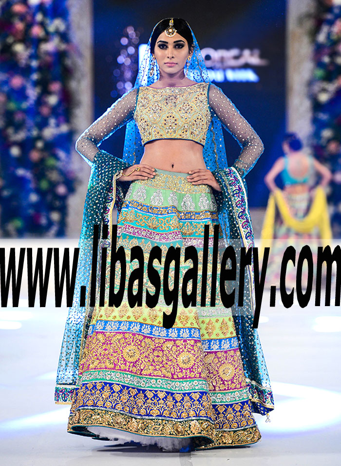 Buy Nomi Ansari Bridal Dresses Online PFDC Loreal Paris Bridal Week Outstanding Bridal Wear in Abu Dhabi UAE Wedding Dresses for Sale | Nomi Ansari
