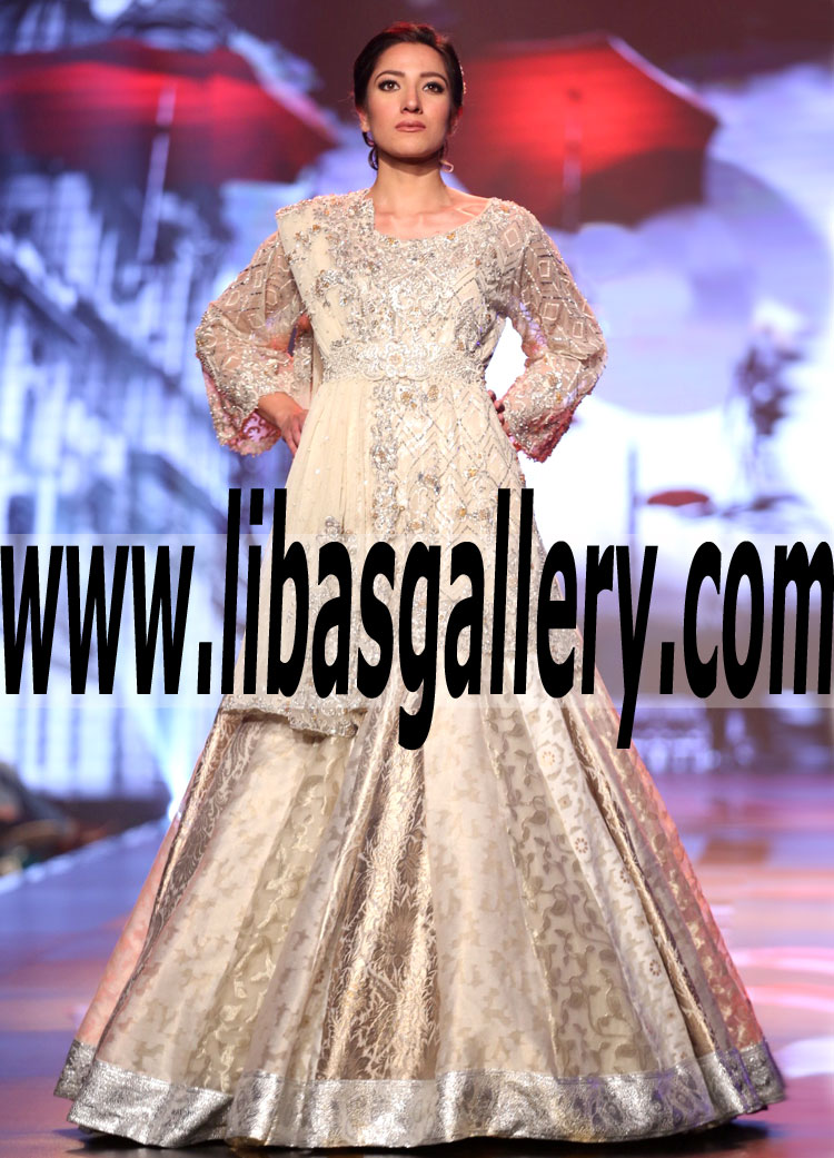Asian Wedding Sharara Dresses Designer Tena Durrani Sharara Dresses Bridal Couture Week 2017 Collection Woodside New York NY USA