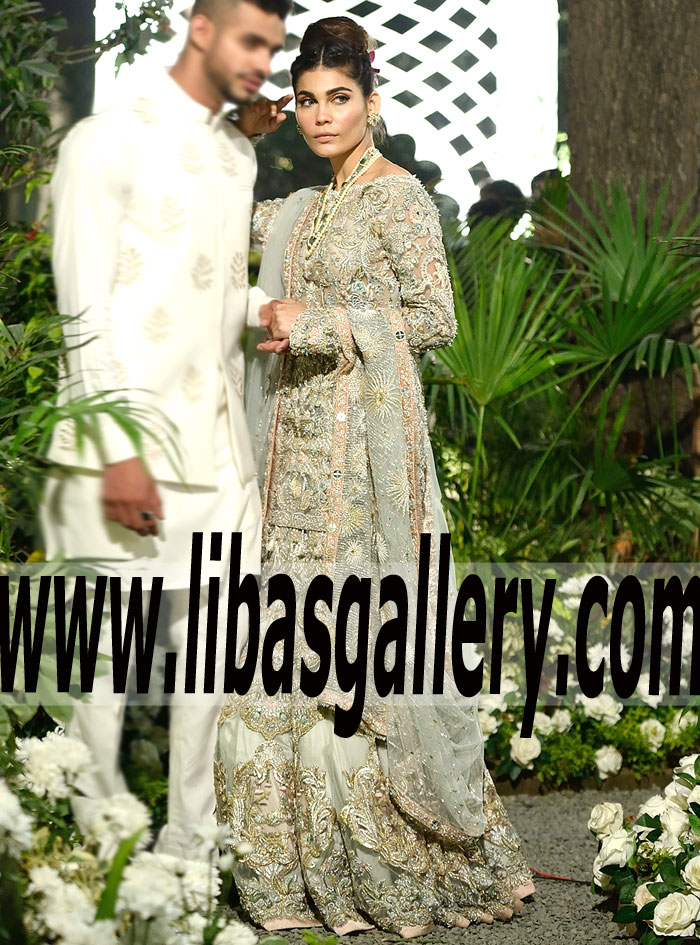 Glamorous BRIDAL WEAR 2016 Wedding Lehenga for Valima or Reception