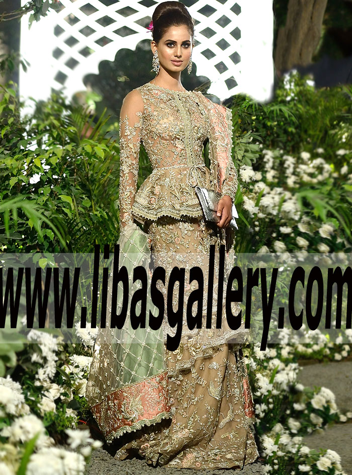 2017 Stunning Designer Mermaid Wedding Dress for Valima and Reception