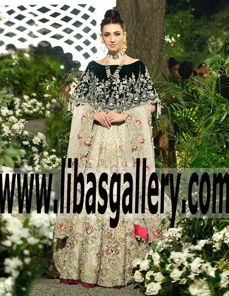 2017 ELAN Palais Indochine Wedding Lehenga Collection Seattle Washington USA 2017 Heavy Embellished Wedding Lehenga USA