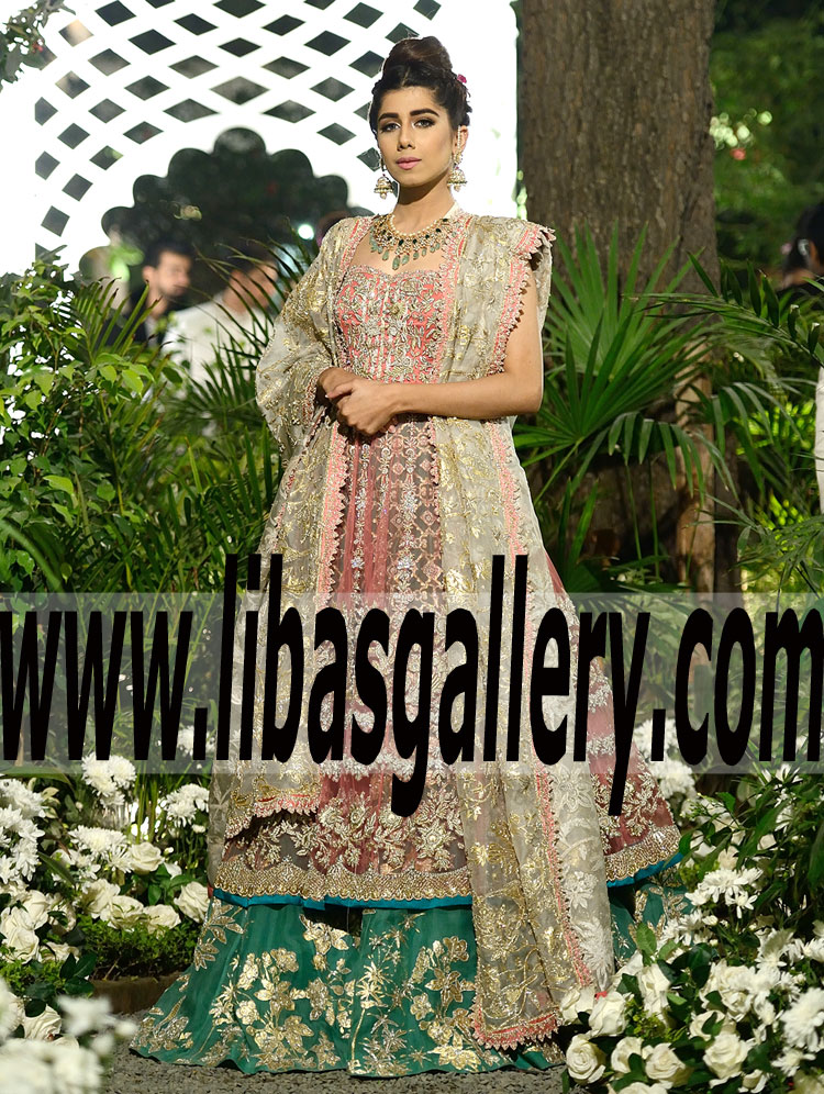 2017 Masterpiece Admirable Elegant Bridal Sharara for Wedding and Special Occasions