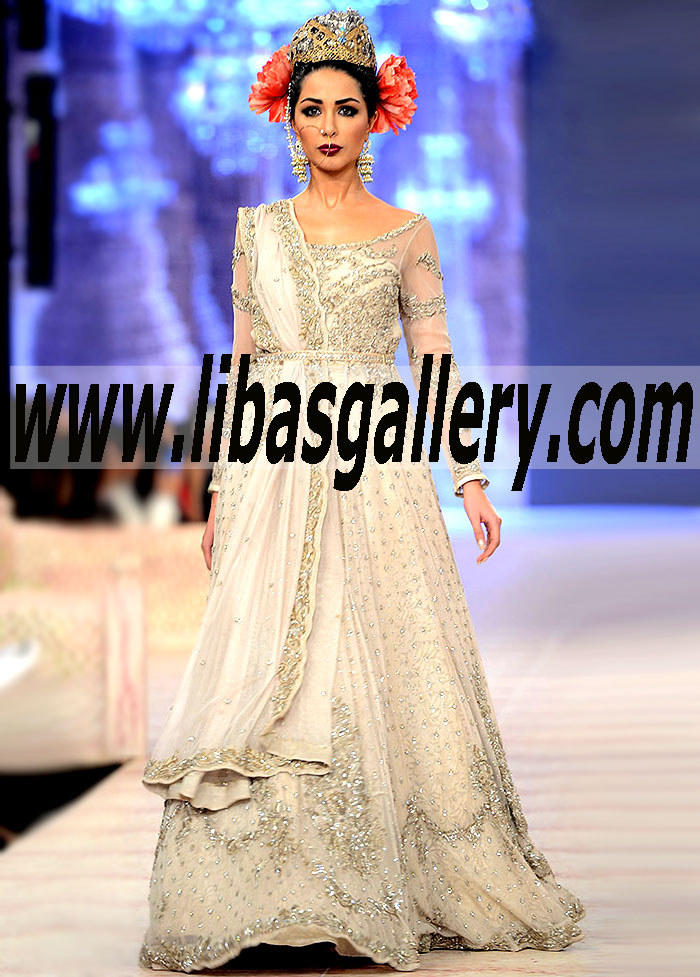 Bridal Wear 2015 Breathtaking Couture Gowns Fit For Reception and Valima Bride