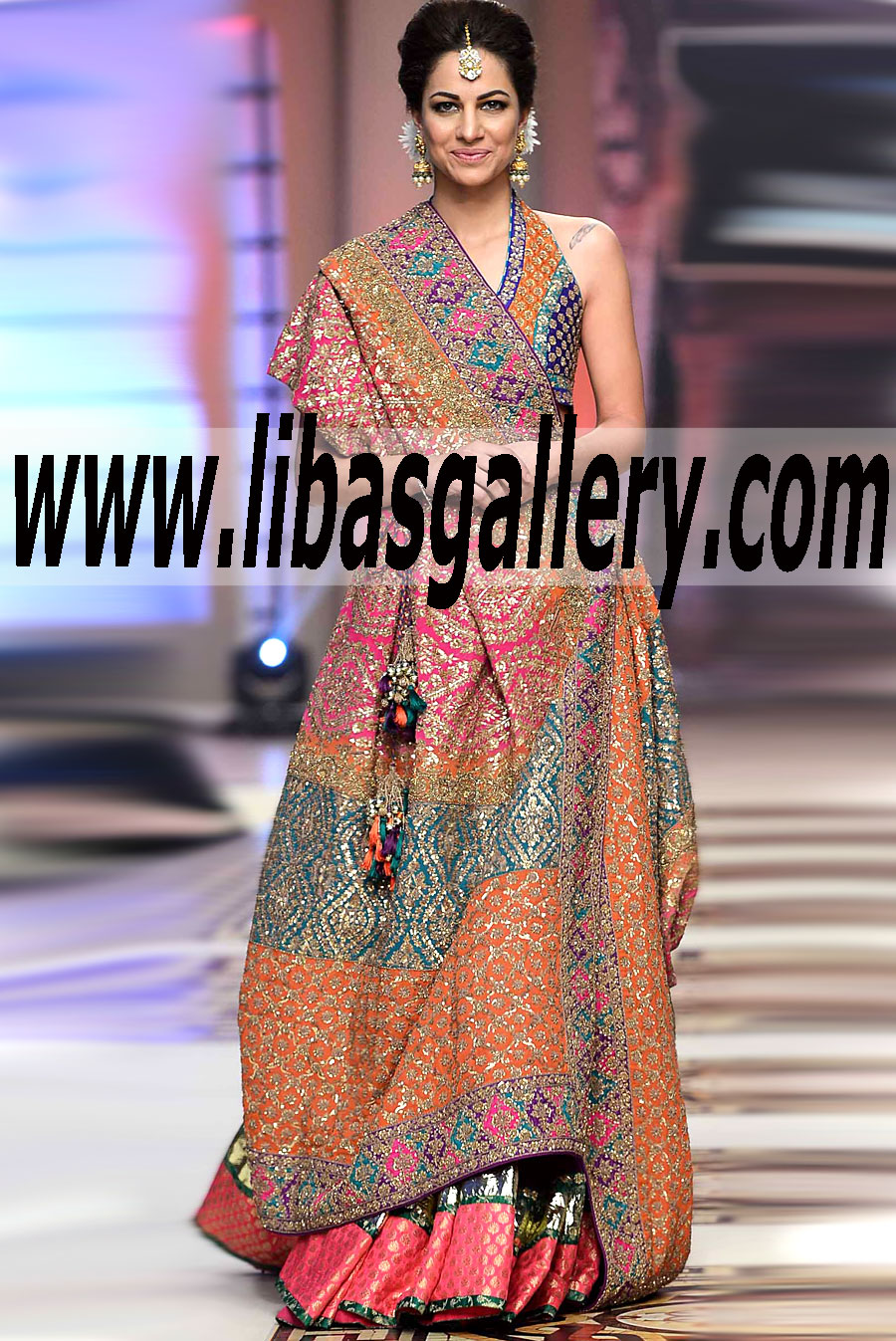 Bridal Wear 2015 wedding sharara dress for brides
