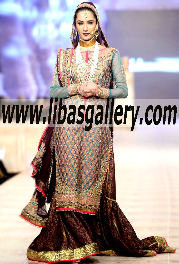 Bridal Wear 2015 THE MOST Elegant GHARARA DRESSES
