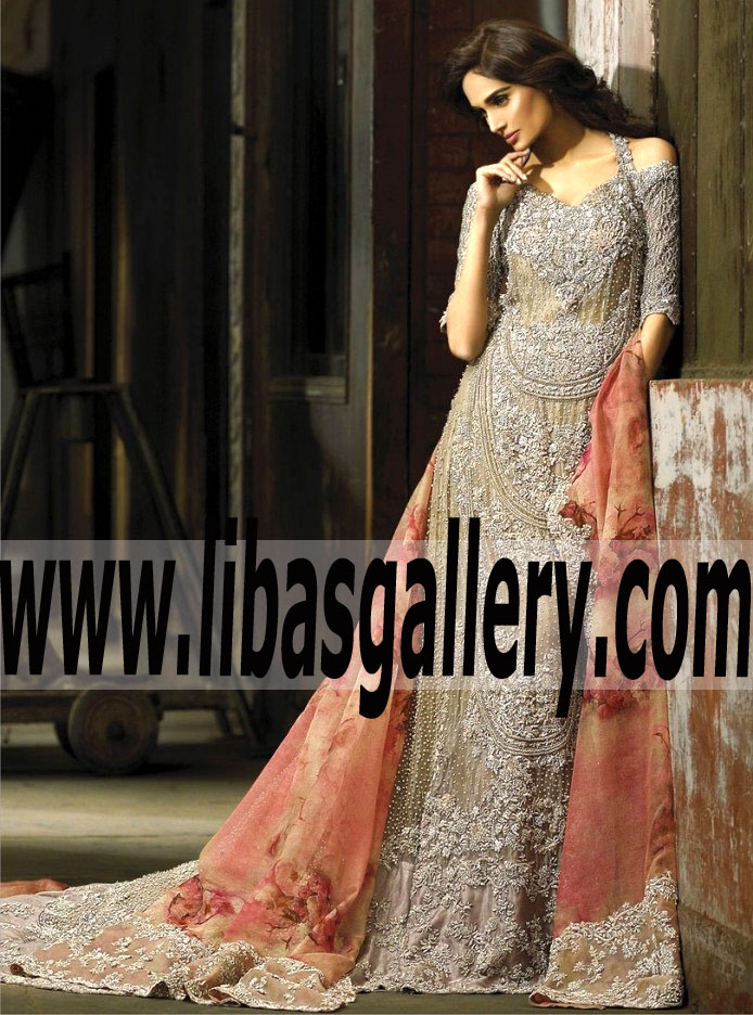 Whimsical Wedding Dress with Delicate and Amazing Embellishments for Gorgeous Brides