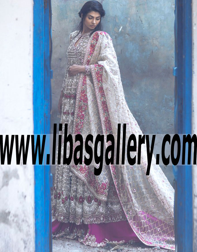 Splendorous Wedding GOWN Dress with Awesome and Astonishing Embellishments for Wedding and Special Occasions