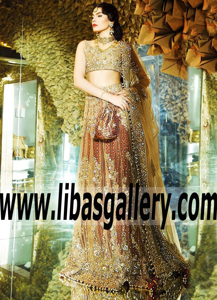 Exquisite Elegance Bridal Lehenga Choli for Valima and Reception