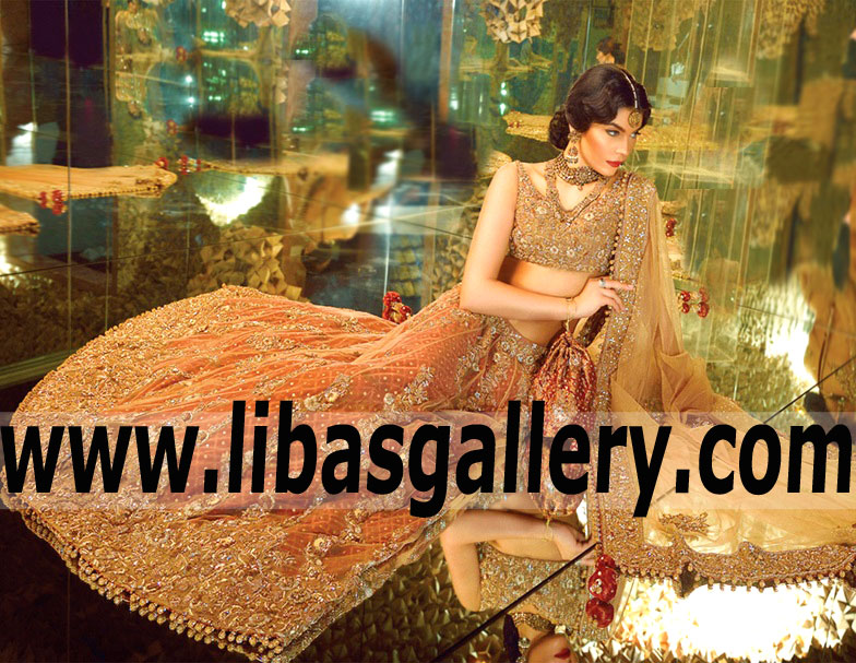 Exquisite Elegance Bridal Lehenga Choli for Valima and Reception