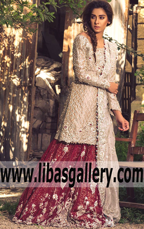 Fabulous RUBY WOO Wedding Dress with Net Lehenga for Wedding and Special Occasions