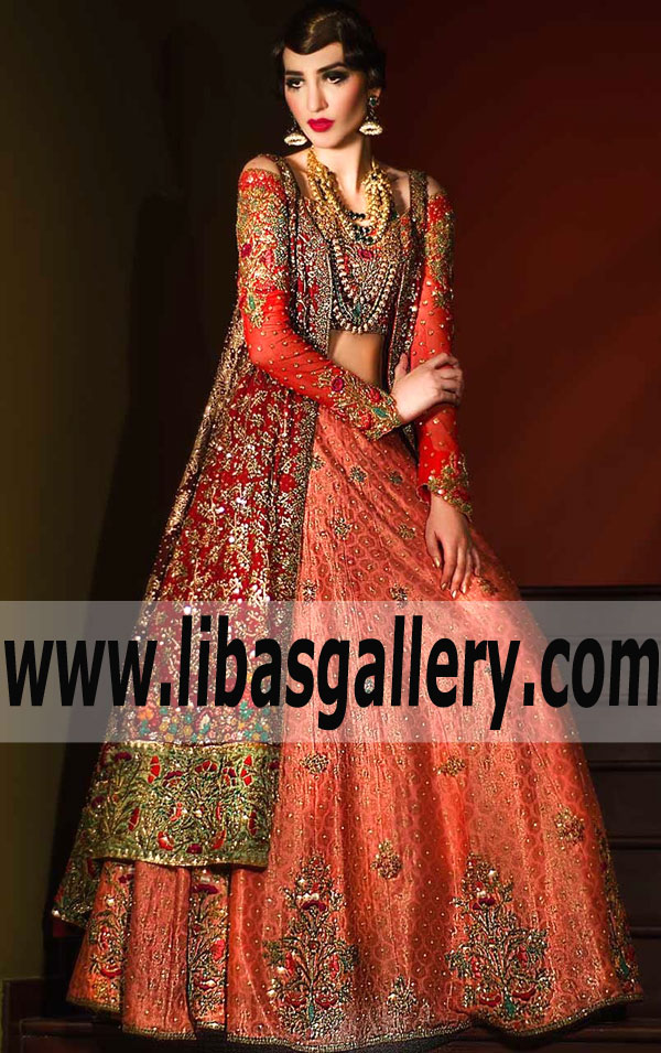 Tena Durrani Designer Wedding Gown Elmont New York NY US Gown jacket Dresses for Wedding and Special Occasions