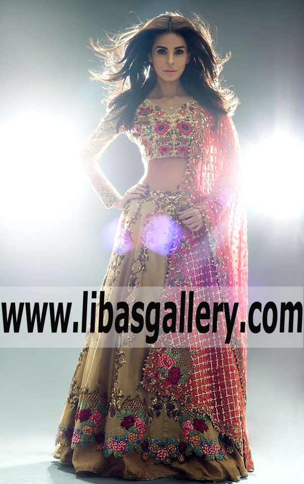 Tena Durrani Traditional Bridal Dresses Bridal Lehenga Dresses The Best Online Designer Tena Durrani Bridal Wear shop Sydney Australia