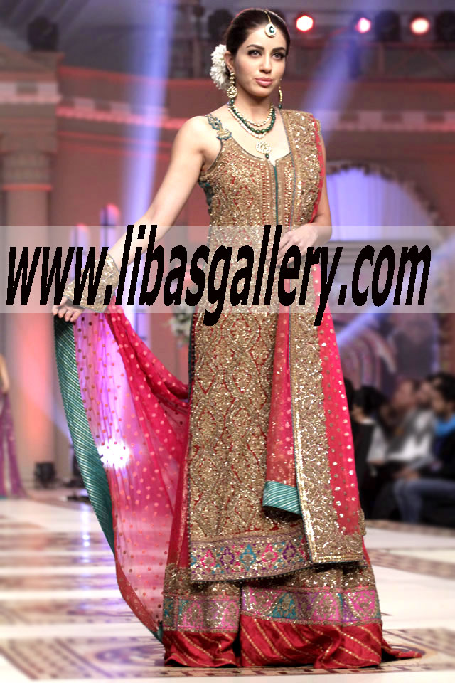 Bridal Wear 2015 Beautiful bridal Lehenga dress of pakistan